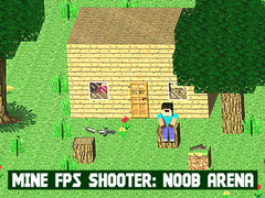 Cluiche Mine FPS Shooter: Noob Arena