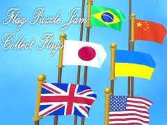 Cluiche Flag Puzzle Jam: Collect Flags