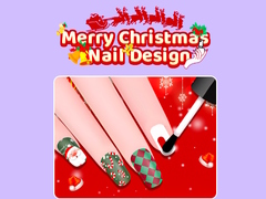 Cluiche Merry Christmas Nail Design