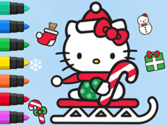 Cluiche Coloring Book: Hello Kitty Christmas