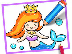 Cluiche Toddler Drawing: Mermaid