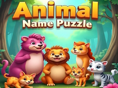 Cluiche Animal Name Puzzle
