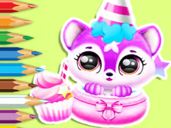 Cluiche Coloring Book: Baby Fluff's Birthday