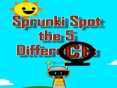 Cluiche Sprunki Spot the 5 Differences