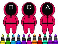 Cluiche Coloring Book: Squid Game Mask