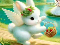 Cluiche Jigsaw Puzzle: Angel Bunny