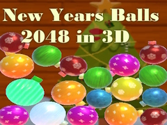 Cluiche New Years Balls 2048 in 3D