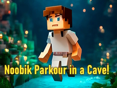 Cluiche Noobik Parkour in a Cave!