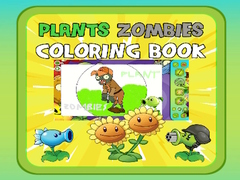 Cluiche Plants vs Zombies Coloring