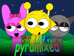 Cluiche Sprunki Pyramixed: Night Edition