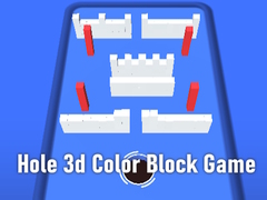 Cluiche Hole 3d Color Block Game