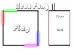 Cluiche Neon Pong 1