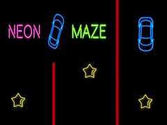 Cluiche Neon Car Maze
