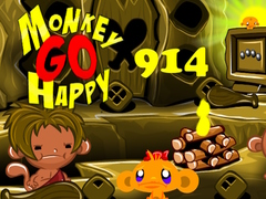 Cluiche Monkey Go Happy Stage 914
