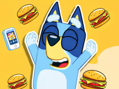Cluiche Jigsaw Puzzle: Burger Dog Bluey