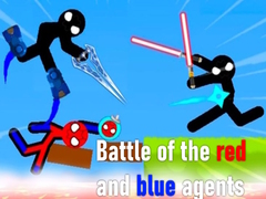 Cluiche Battle of the red and blue agents