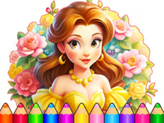 Cluiche Coloring Book: Flower Dress Up