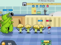 Cluiche Food Castle Tower Defense