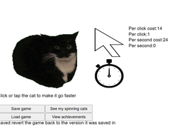 Cluiche Spinning Cat Clicker