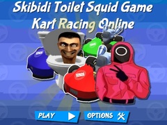 Cluiche Skibidi Toilet Squid Game Kart Racing Online