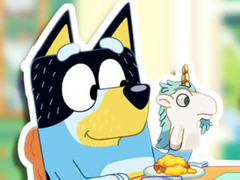 Cluiche Jigsaw Puzzle: Bluey Toy Time