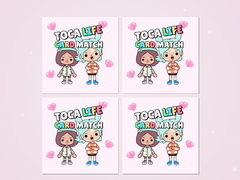 Cluiche Toca Life Memory Card Match