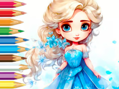 Cluiche Coloring Book: Frozen Princess
