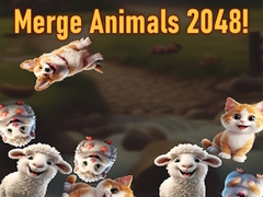 Cluiche Merge Animals 2048!