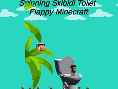 Cluiche Spinning Skibidi Toilet Flappy Minecraft