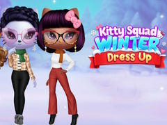 Cluiche Kitty Squad Winter Dress up