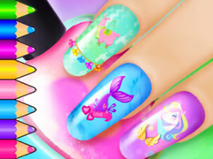 Cluiche Coloring Book: Nail Art Salon