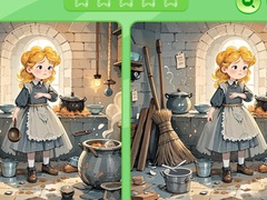 Cluiche Find The Differences: Cinderella