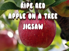 Cluiche Ripe Red Apple on a Tree Jigsaw