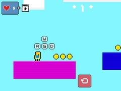 Cluiche 2d Obby Rainbow Parkour
