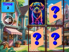 Cluiche Funny Animals Memory Game