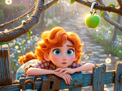 Cluiche Find The Differences: Green Apple