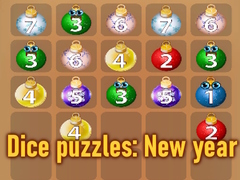 Cluiche Dice puzzles: New year