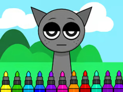 Cluiche Coloring Book: Sprunki Incredibox Gray