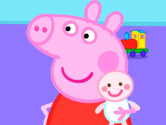 Cluiche Jigsaw Puzzle: Peppa Pig New Baby