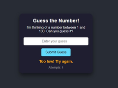 Cluiche Number Guessing
