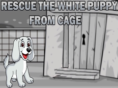 Cluiche Rescue the White Puppy from Cage