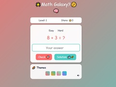 Cluiche Math Galaxy