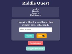 Cluiche Riddle Quest Brain Teaser