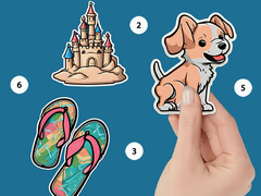 Cluiche Sticker Book Puzzle Color By Number