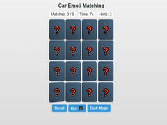Cluiche Car Emoji Matching