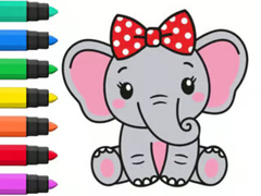 Cluiche Coloring Book: Elephant