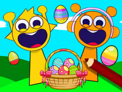 Cluiche Coloring Book: Sprunki Incredibox Easter