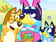 Cluiche Jigsaw Puzzle: Bluey Easter Dress Up
