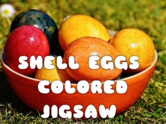 Cluiche Shell Eggs Colored Jigsaw