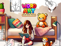 Cluiche Word Art: Color Book Puzzle